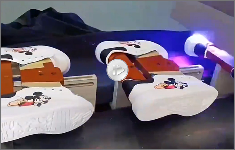 鞋子打印圖案，LR-2513高落差鞋子打印機(jī)